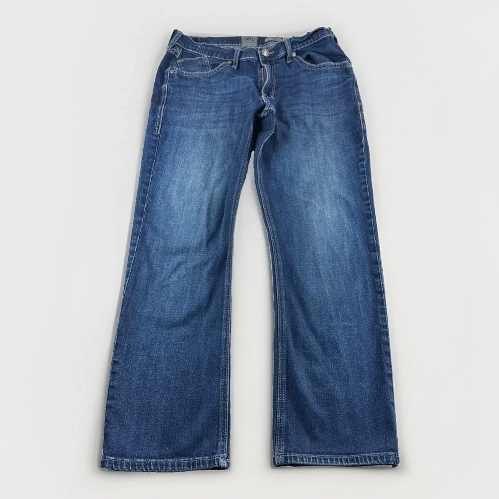 Rock Republic Neil Jeans Mens 36x32 Blue Straight Denim Pants Distressed Medium